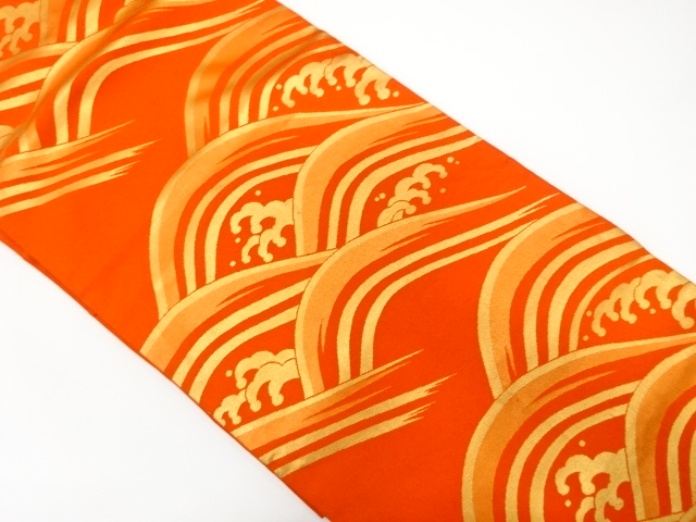 JAPANESE NAGOYA OBI / WOVEN ROUGH WAVE